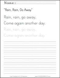 Rain Rain Go Away Free Printable Worksheet For Kids Pdf File Handwriting Worksheets Writing Practice Worksheets Lettering Practice