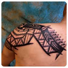 For instance, the marquesan cross (the circle pattern on the shoulder) is often used to symbolize a balance between the elements and harmony. Maori Inspired Tribal Chest Shoulder Back Tattoo Sacred Arts