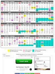 We diligently research and continuously update our holiday dates and information. Malaysia Public Holidays School Holidays 2018 Calendar All Pdf
