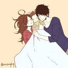 家族愛 by深町なか 深町 なか 親子 イラスト アニメのかわいいカップル