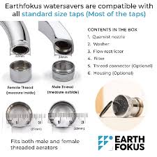 A dime has a diameter of.705 inches and will fit on the threads of 13/16 size aerators, which have a diameter of.8125 inches. Quamist Dual Mode Water Saving Tap Nozzle Aerators Online Earthfokus