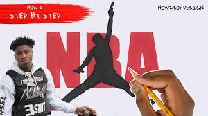 Never broke again logo drawing. How To Draw Nba Youngboy S Logo Jumpman Easy Youtube