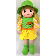 Şapkalı Kız Ve Erkek Bez Bebek 50 Cm