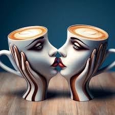 Watercolor kitchen scene with breakfast items