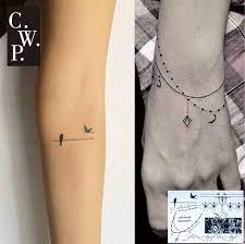 Diy tattoo cuff tattoo tattoo bracelet tattoo arm small wrist tattoos forearm tattoos body art tattoos new tattoos sleeve tattoos. Bh1705 1 Piece Elegant Bracelet Black Cuff Tattoo With Flower Wrist Strap Arrow Pattern Temporary Tattoo For Hands Stickers Buy At The Price Of 1 49 In Aliexpress Com Imall Com