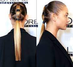 I Like The High Volume Version Of This Better But The Pic Shows How To Separate Each Portion Nicely Hair Styles Ponytail Hairstyles Easy Sleek Hairstyles