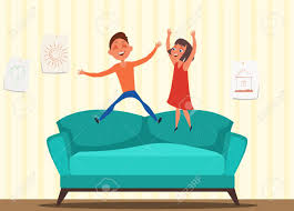 Files in 3ds, max, obj with low poly. Naughty Children Jumping On Sofa Flat Illustration Kids Playing In Living Room Vector Drawing Boys And Girls Cartoon Characters Having Fun Together Preschool Nursery School Siblings At Home Alone Royalty Free Cliparts