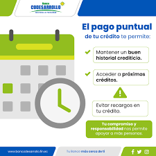Pago puntual evita cargos adicionales