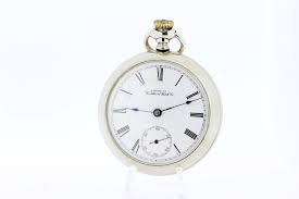 American Waltham Watch Company Silveroid Pocket Watch Swiss Movement -  Timekeepersclayton