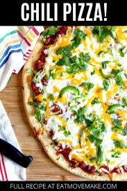 Chili Pizza In 2020 Chili Pizza Pizza Chili Recipe Cheese Pizza Recipe