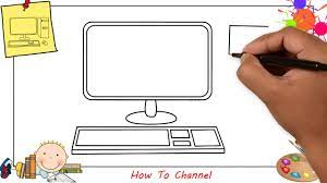Drawing a computer is easy, just be sure it's the right computer you want to draw. How To Draw A Computer Easy Step By Step Beginners Youtube