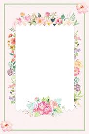 Literary Pink Flower Border Poster En 2020 Fondos De Flores Fondo Floral Flores Rosadas