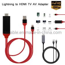 China Lightning To Hdmi Digital Av Tv Cable For Ipad Iphone China Lightning To Hdmi Cable Lightning To Hdmi Adapter