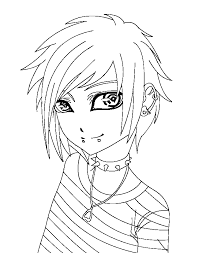 Images cute anime wolf boy search results uts pro kids. Anime Boy Coloring Pages Coloring Home