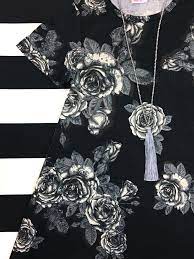 Throw neutral stripes with a beautiful floral in coordinating colors, just like this lularoe carly and lularoe sarah cardigan. Black White And Gray Floral Print Carly Dress By Lularoe