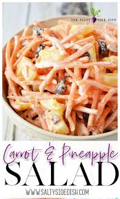 Carrot Salad With Raisins And Pineapple Perfect Summer Salad Recipe Carrots Salad Bbq Summer Raisins Pi Carrot Salad Recipes Carrot Salad Salad Recipes