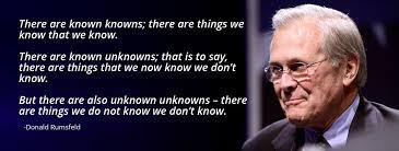 Colbert defined these as the things that we know, and then we choose not to before trailing off, colbert was trying to connect his unknown knowns thought to a recently declassified 2002 memo, then rumsfeld interrupted. Ethan Mollick On Twitter It Became A Joke When Cited By Rumsfeld During The Iraq War There Are Known Knowns Things We Know We Know There Are Known Unknowns We Know There Are Some