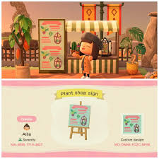 I Wasn T Able To Find A Plant Sign For The Simple Panels So I Made One Acqr In 2020 Animal Crossing New Animal Crossing Animal Crossing Qr