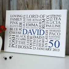 This 50th birthday gift candle was an excellent choice. Personalised 50th Birthday Word Art Print Birthday Words Word Art 50th Birthday