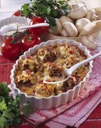 Gefullte Champignons In Tomaten Sahne Rezept Lecker Rezept Rezepte Gefullte Champignons Lebensmittel Essen