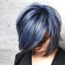 Electrical blue short hair blue bob haircut. 18 Best Short Dark Hair Color Ideas Of 2020