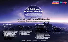Yang terlebih sempurna ialah dilakukan 2 rakaat dengan setiap rakaat 2 ruku' dan 2 qiyam yang dipanjangkan bacaan surah dan. Quranhour Solat Sunat Gerhana Matahari Pada Khamis Facebook