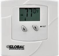Global Industrial® Non-Programmable Thermostat 24V Heat Only