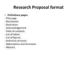 Here are a few details to keep in mind prior to going through dedication writing. Research Proposal Format Ppt Download