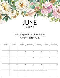Free Bible Verse Calendar 2021 To Inspire You! | Calendar Printables, Free  Bible, July Calendar