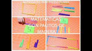 Usan el mayor que y el menor que. Actividades Para Ninos Preescolares Matematicas Con Palitos De Madera Youtube