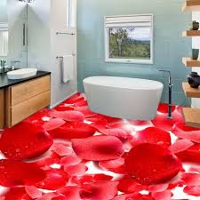 3d wallpaper for home floor. Flooring Tiles Rose Flower Pattern 3d Floor Mural Photo Flooring Wallpaper Home Kids Wall Decal Home Garden