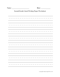 2nd grade story writing paper. Writing Worksheets Lined Writing Paper Worksheets