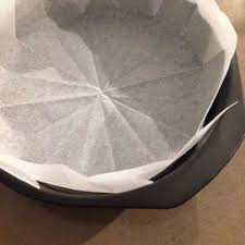 クッキングシートの敷き方 丸型 側面付き by ぼしちゃん レシピ ケーキ 型紙 クッキング ケーキの型