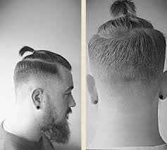 Top Knot Men Haircut Google Search Man Bun Hairstyles Short Ponytail Faded Hair