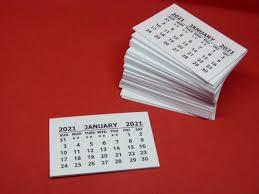 Also great for tracking dates in your notebook or journal! 2021 Mini Calendar Tab Pack Of 20 50 Or 100 Turn Your Etsy