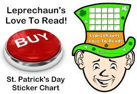 St Patricks Day And March Sticker Charts Incentive Charts