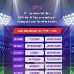 World Cup Live Screening at Punggol Coast Hawker Centre