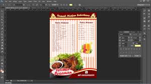 The others are soto, sate, nasi goreng, tumpeng, and rendang. Cara Membuat Daftar Menu Makanan Dengan Photoshop Youtube