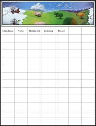 Sunday School Attendance Chart Printable Www