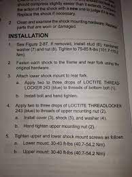2016 Harley Davidson Street Glide Torque Specs
