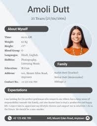 Online Biodata Maker Biodata Format Photoadking
