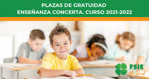 Plazas De Gratuidad Convenio Concertada Curso 2021 2022 Fsie Madrid