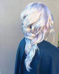 ross michaels salon on instagram holographic dimensional silver violet romantic braid by the team at ross mic holographic hair hair styles long hair styles