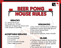 Just like regular beer pong, the players need to muster their aiming skills to shoot ping pong balls across the table and into their opponent's cup. Beer Pong Poster On Behance