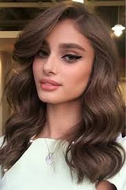 One Side Parted Long Wavy Human Hair Capless Women Wig 20 Inches Wavy Hair Side Part One Side Parted Long Wavy Huma Gelin Sac Modelleri Sac Uzun Sac Kesimleri