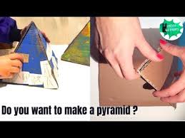 Making this pyramid is a christmas present for our son. How To Make A Pyramid Out Of Cardboard Sustainable Crafts Youtube