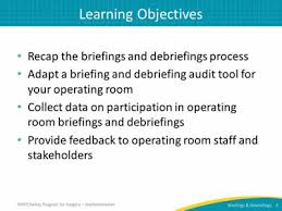 Auditing Your Briefings And Debriefings Process Facilitator