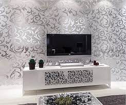 leaves pattern wallpaper luxury gray silver print wallpaper 10m paper roll wall silver wallpaper bedroom silver wallpaper living room wallpaper living room