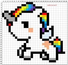 Crochet Facile Licorne 16 Best Ideas Pixel Art Pattern Pixel Art Pixel Drawing