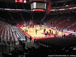 toyota center seat views section by section